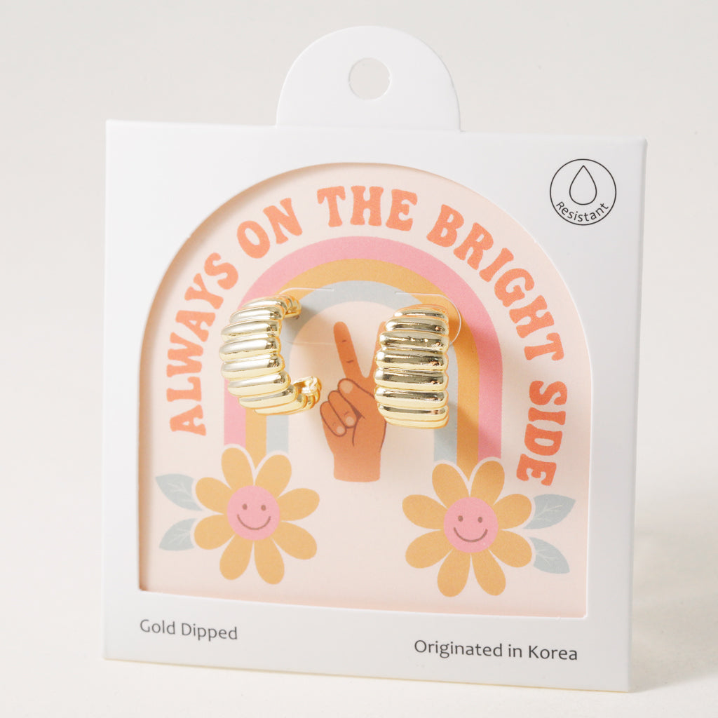 Bright Side Chunky Hoop Earring