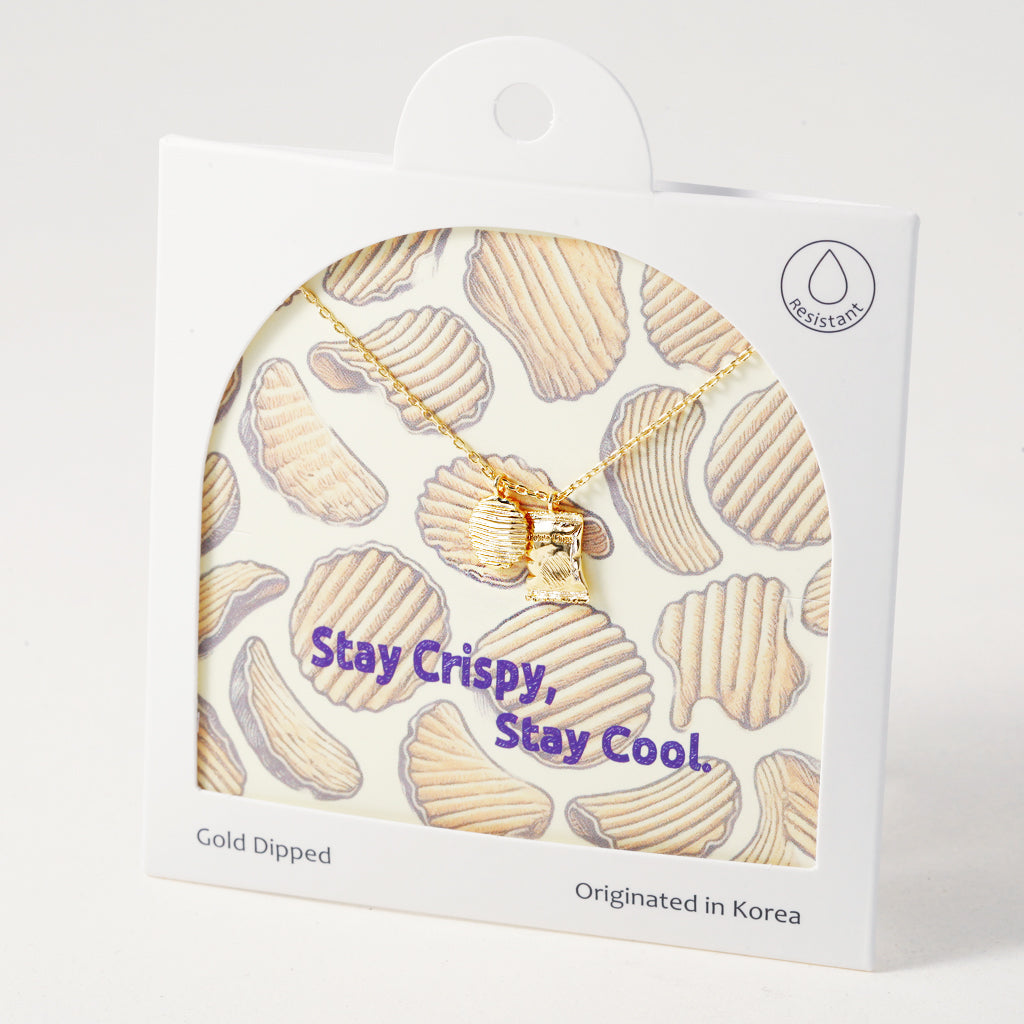 Crispy Cool Potato Chip, Necklace