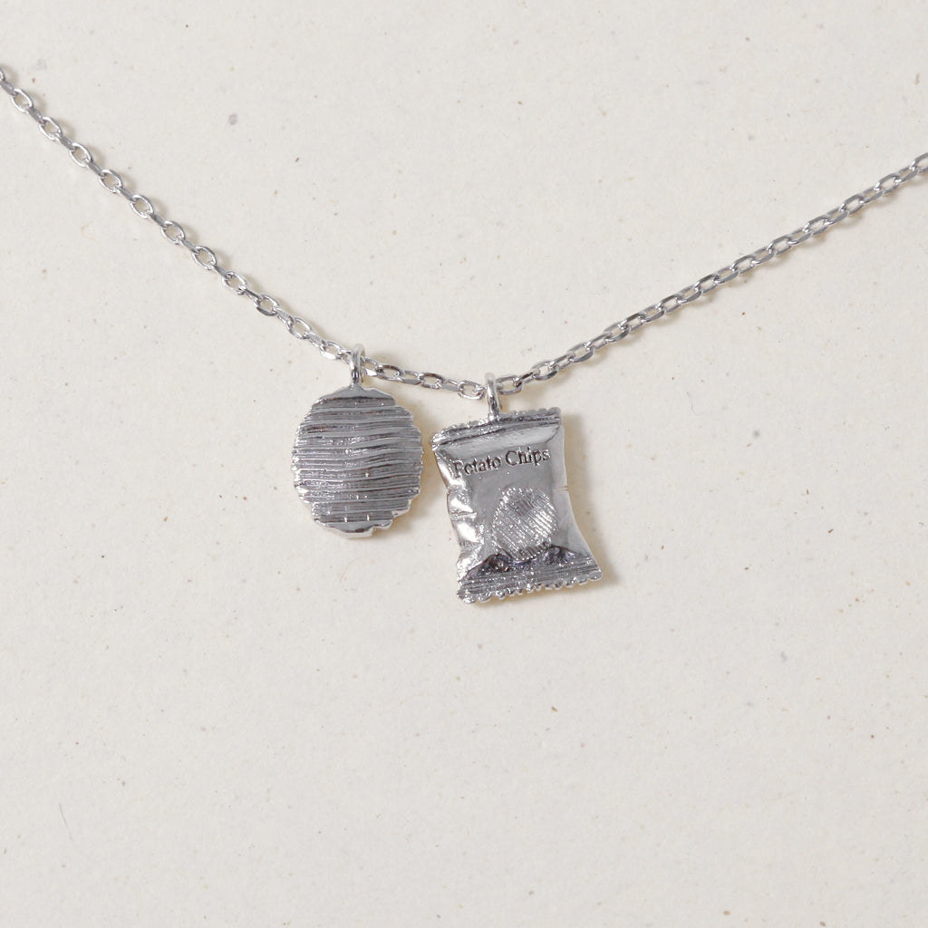 Crispy Cool Potato Chip, Necklace