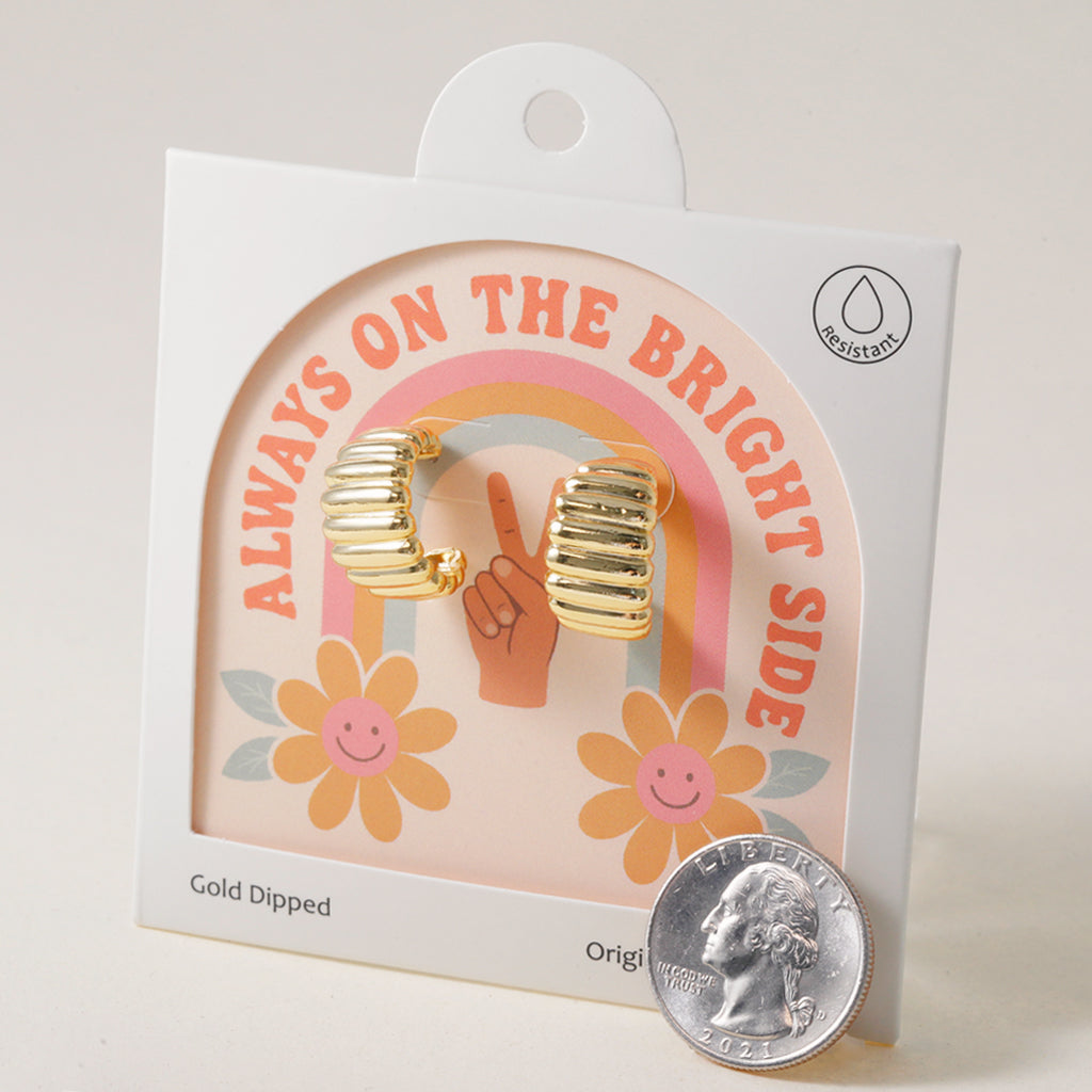 Bright Side Chunky Hoop Earring