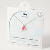 Pink Pickle Pecker Pickleball, Necklace