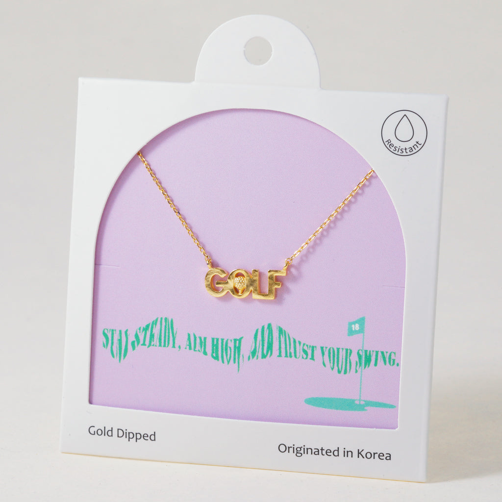 Par-fect Swing ‘GOLF’, Necklace