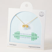 Lift & Believe Dumbbell, Necklace