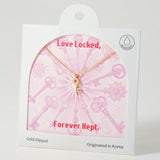 Key to My Heart: Love Locked Necklace