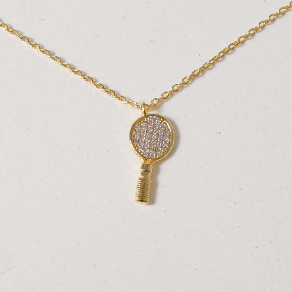 Ace It Tennis Racket, Necklace