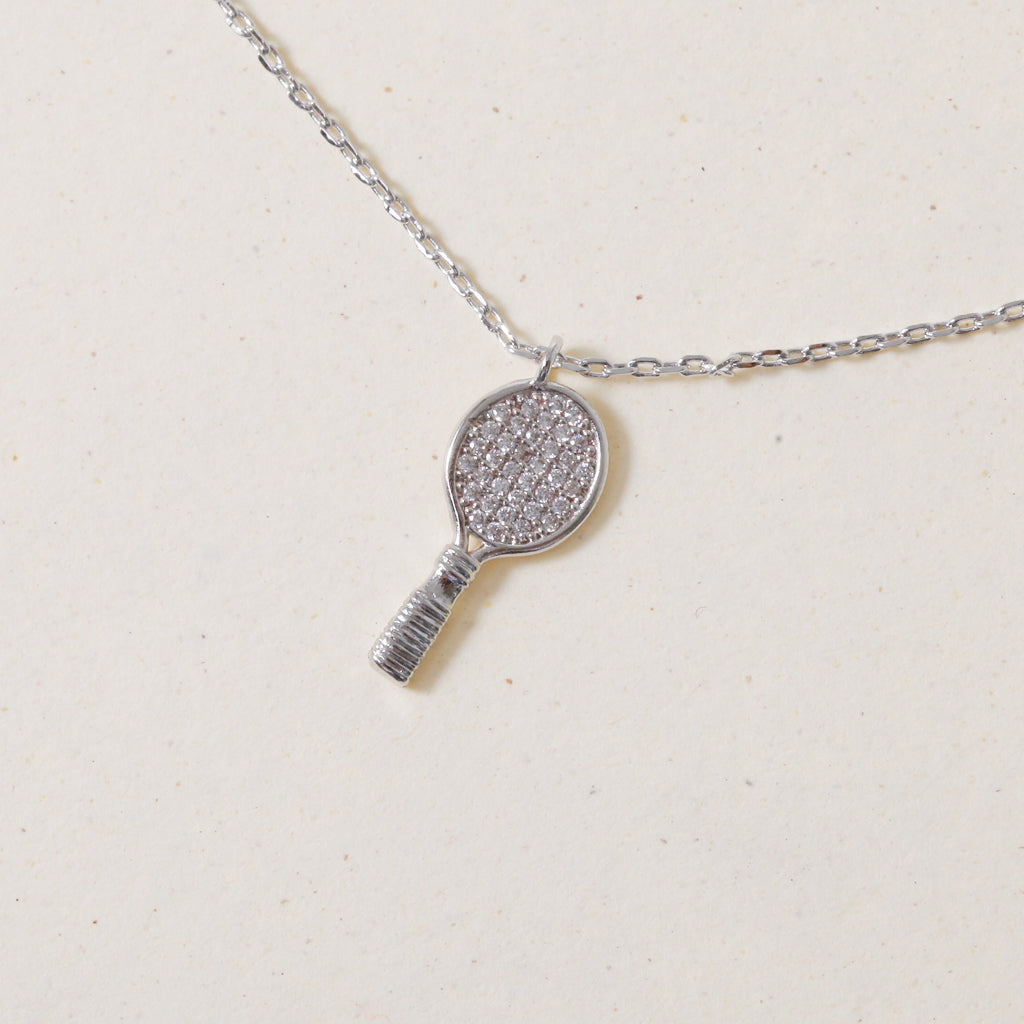 Ace It Tennis Racket, Necklace