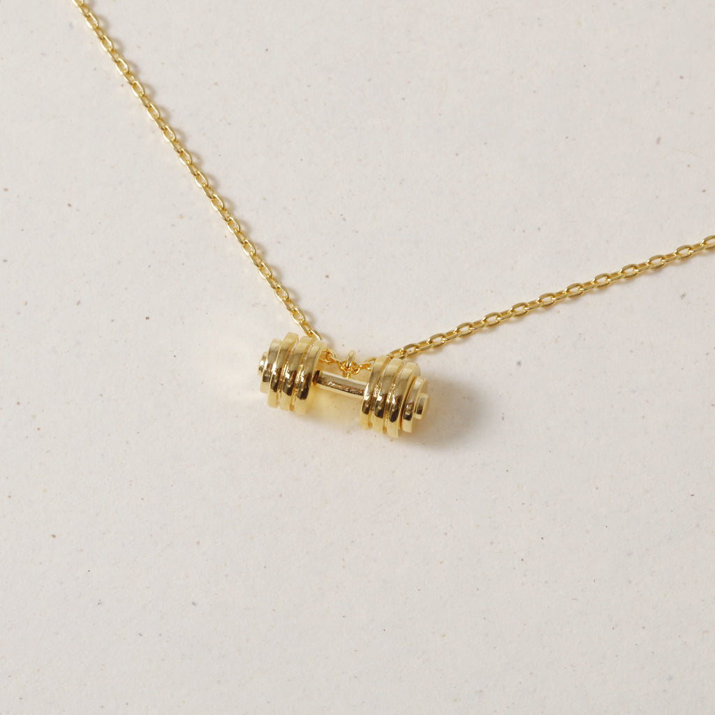 Lift & Believe Dumbbell, Necklace