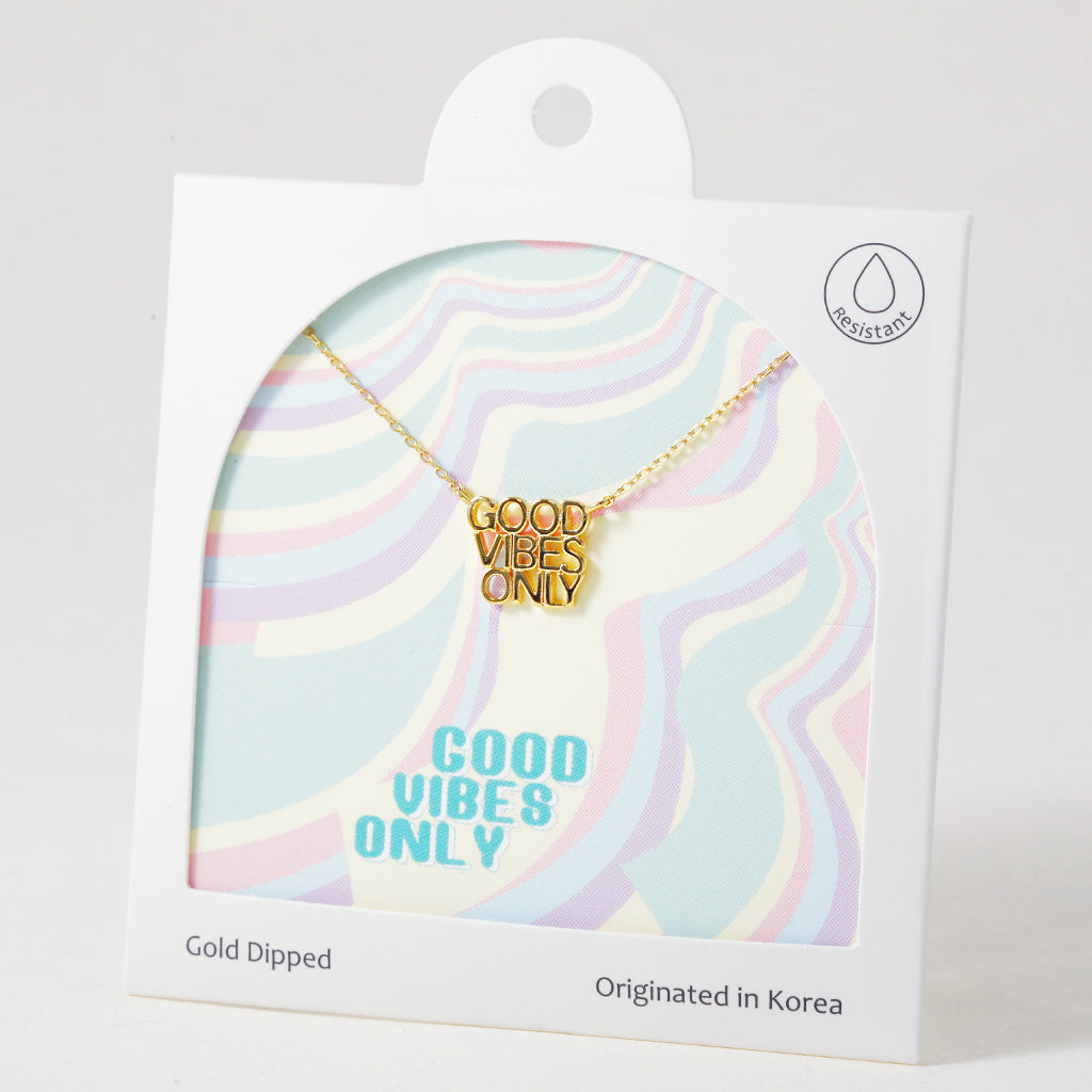 Good Vibes Only ,Necklace