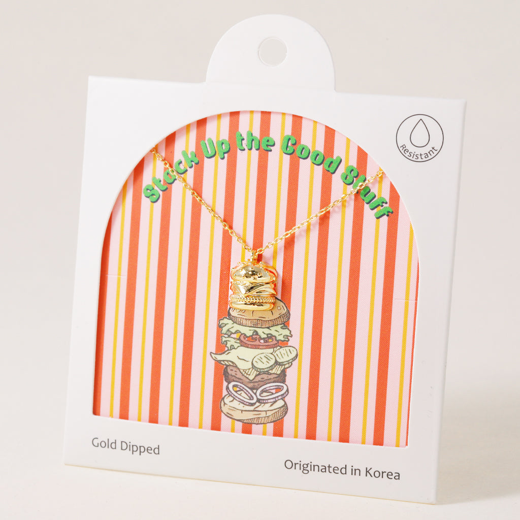 Burger Stacks and Sass, Necklace