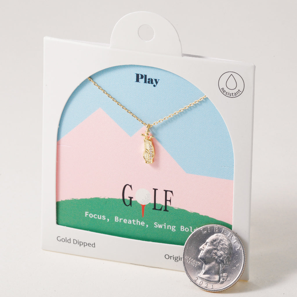 Swing Boldly Golf, Necklace