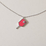 Pink Pickle Pecker Pickleball, Necklace