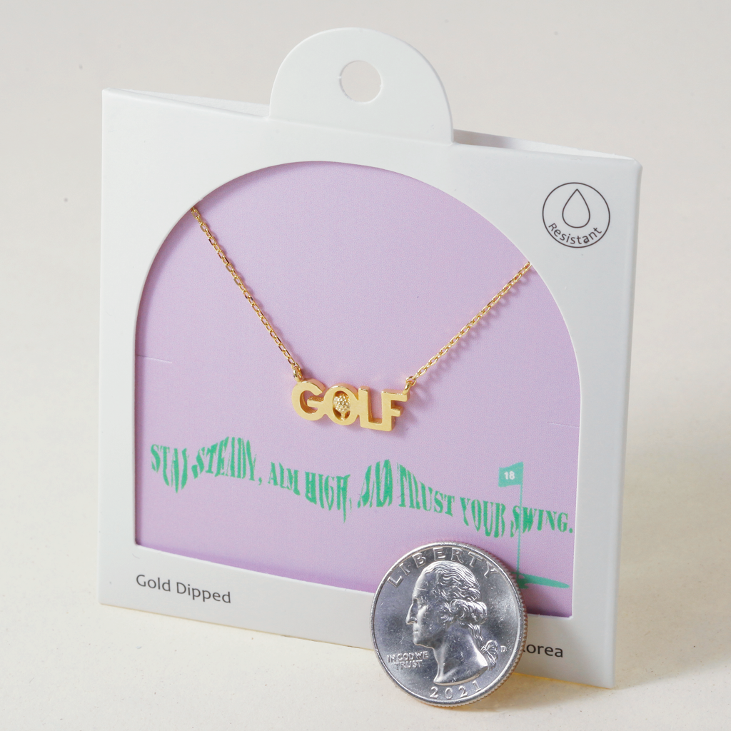 Par-fect Swing ‘GOLF’, Necklace