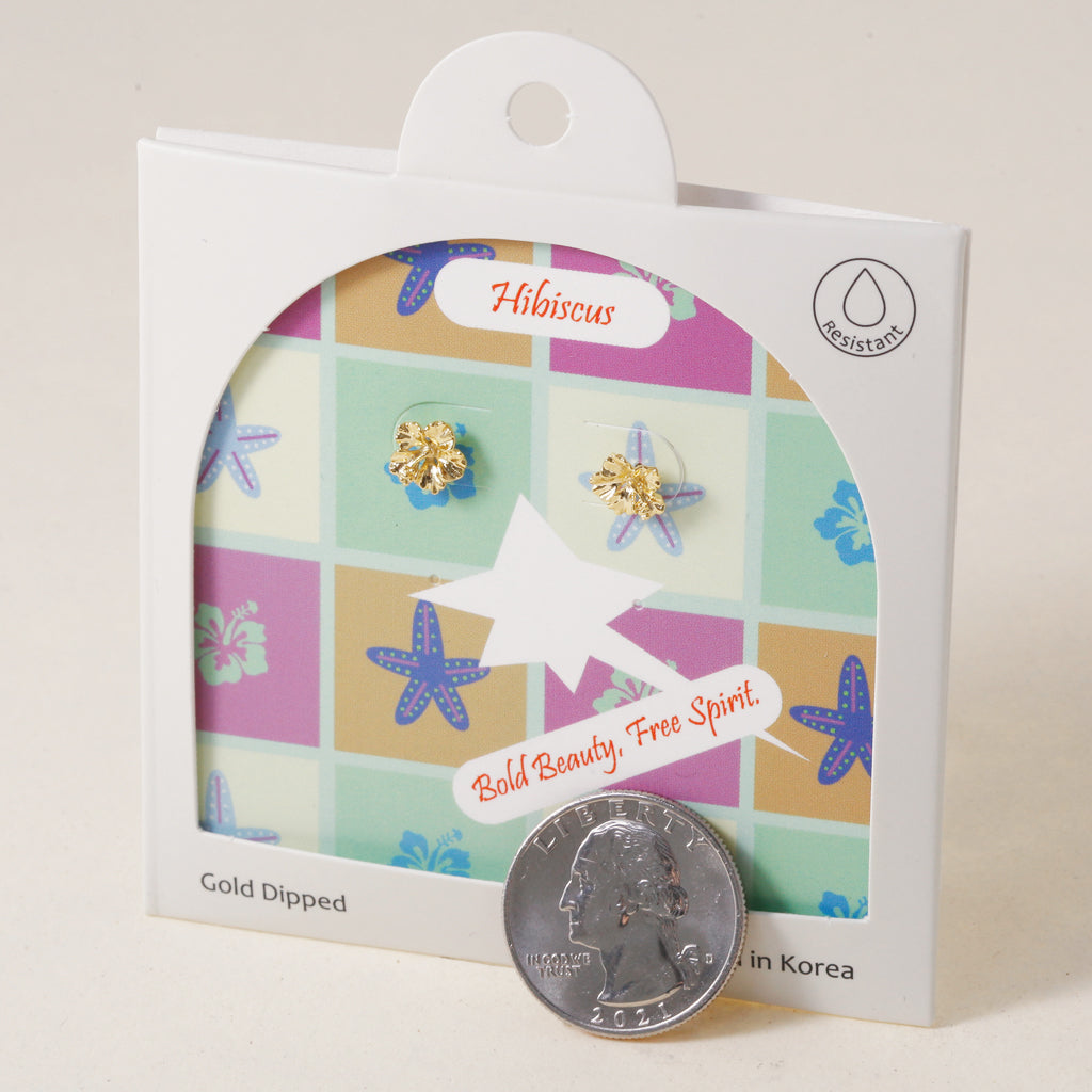 Island Bloom:  Hibiscus Earring