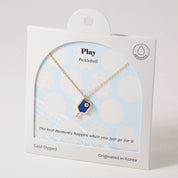 Blue Pickle Pecker Pickleball, Necklace
