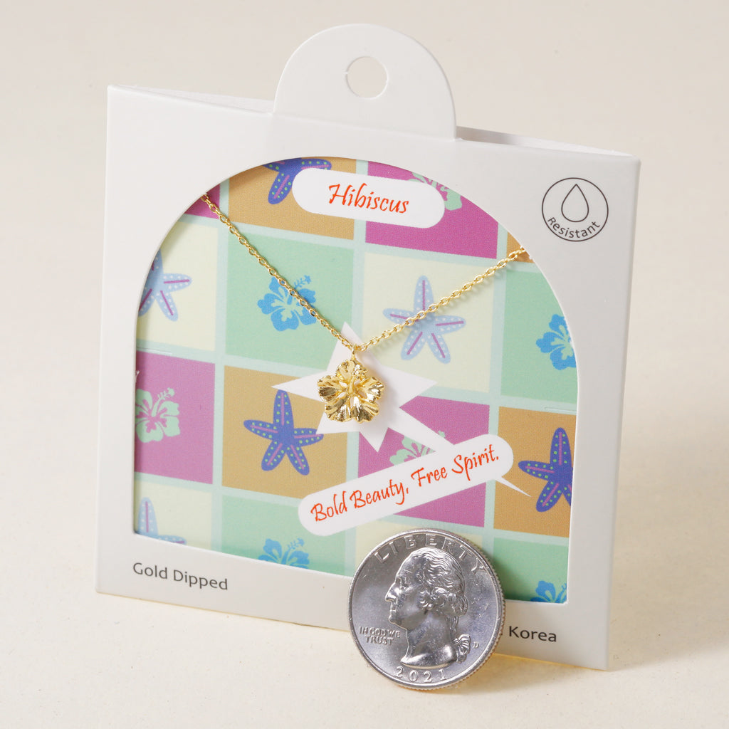 Island Bloom:  Hibiscus Necklace