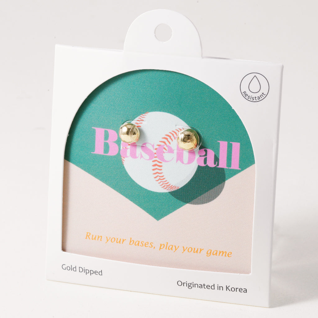Playful Pitch: Baseball  Earring