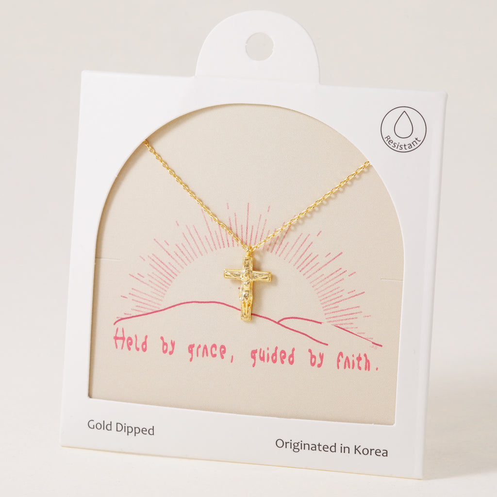 Faith Over Fear Cross, Necklace