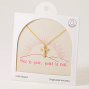 Faith Over Fear Cross, Necklace
