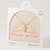 Faith Over Fear Cross, Necklace