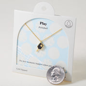 Black Pickle Pecker Pickleball, Necklace