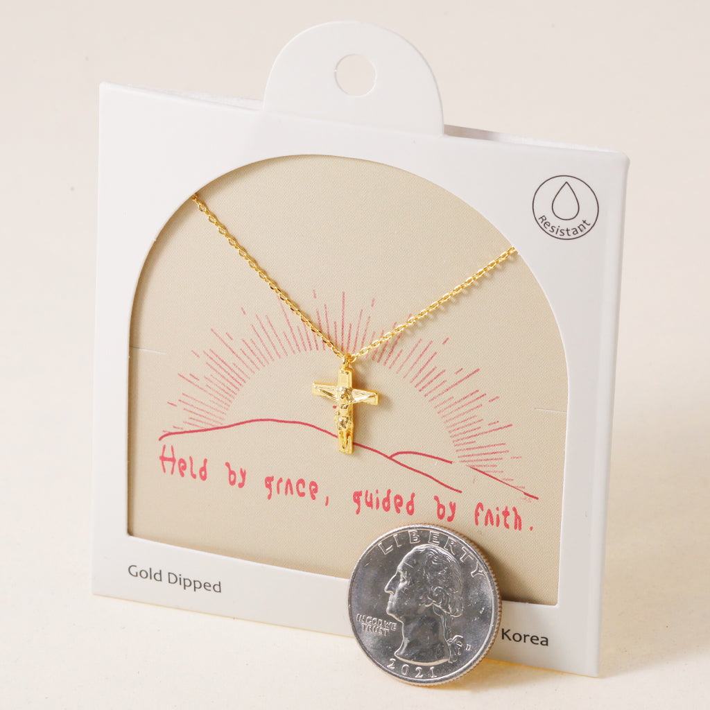 Faith Over Fear Cross, Necklace