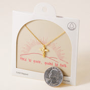 Faith Over Fear Cross, Necklace