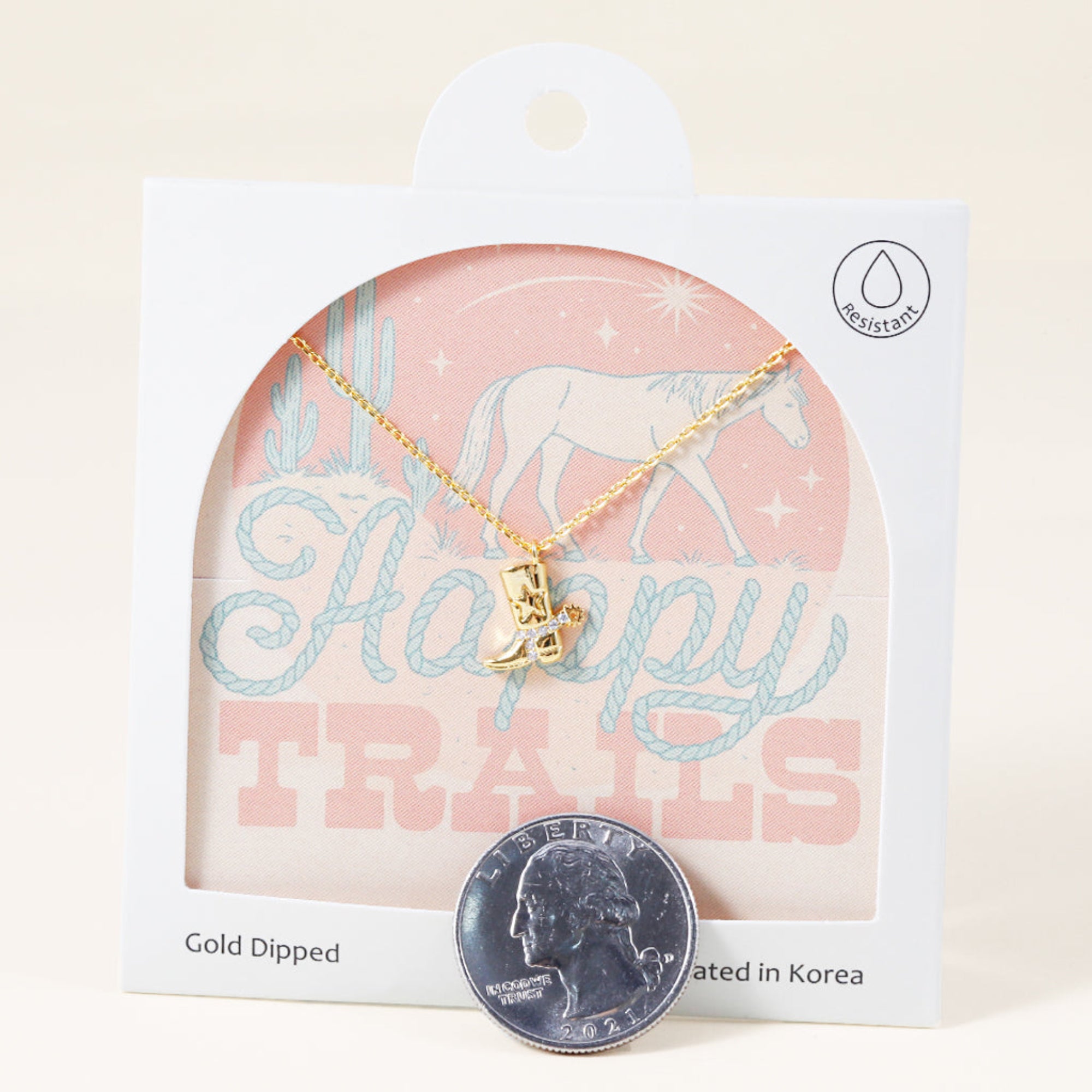 Western Cowboy Boot, Necklace