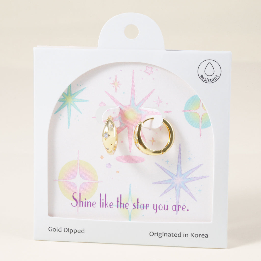 Celestial Shine Drop, Earrings