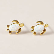 Opal Turtles, Earrings