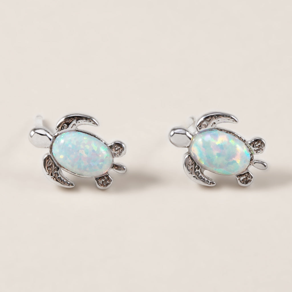 Opal Turtles, Earrings