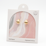 18K Gold Dipped Chunky Downtown Trio Hoop Earrings
