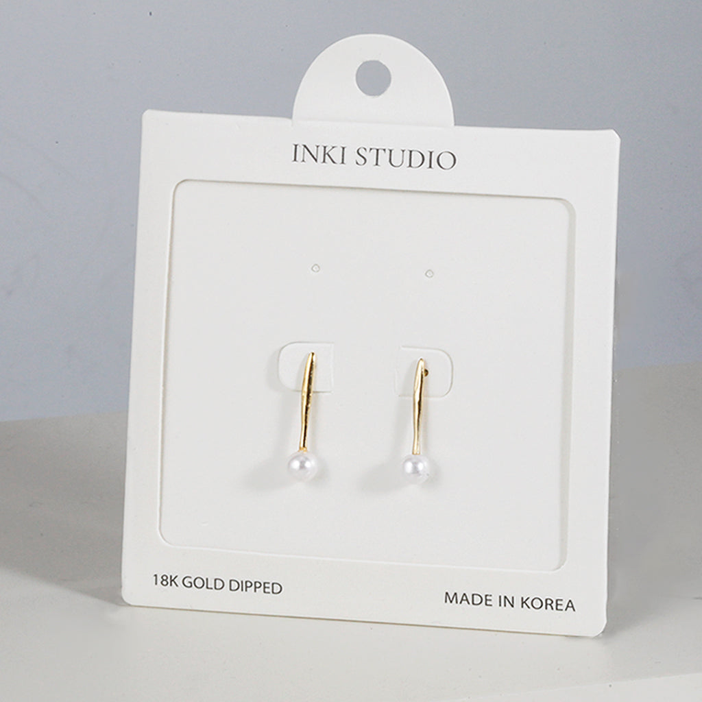 18K Gold Dipped Pure Dew Pearl  Earrings