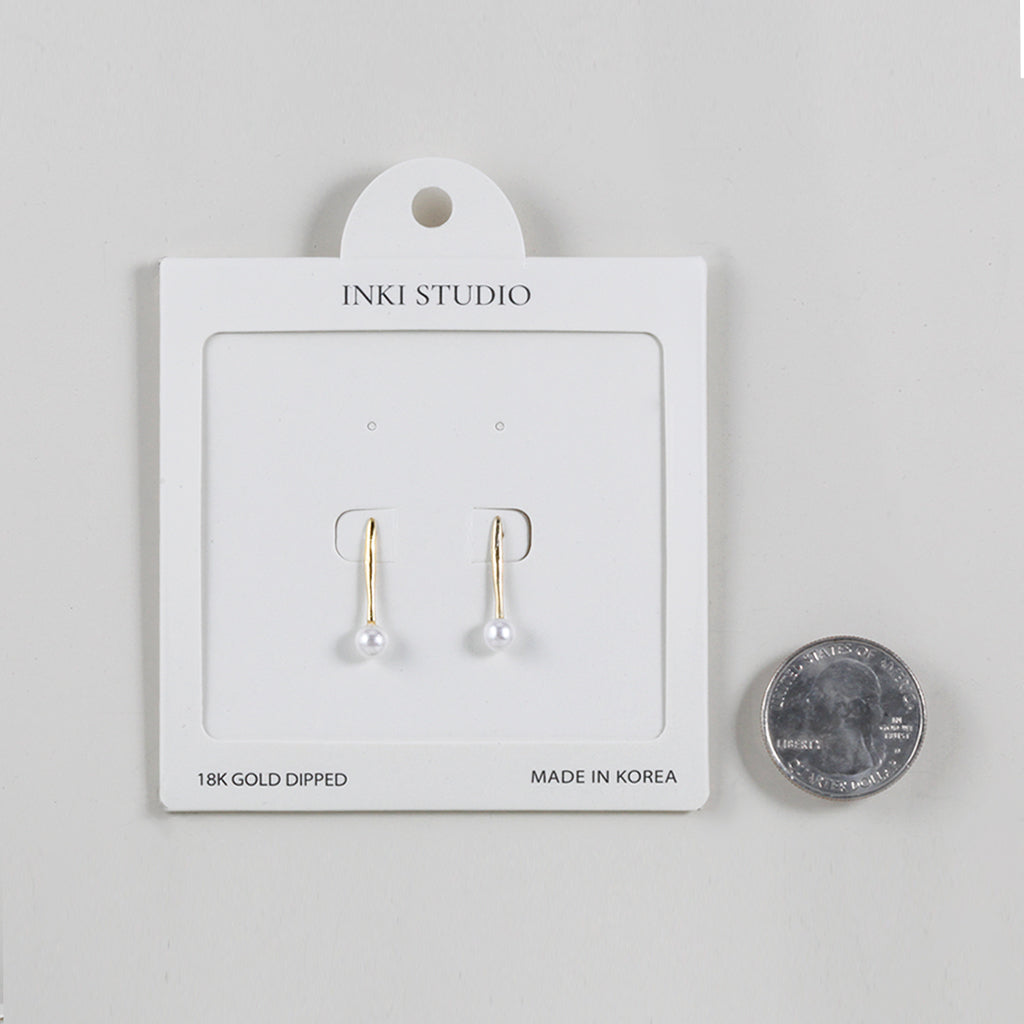 18K Gold Dipped Pure Dew Pearl  Earrings