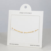 18K Gold Dipped V-Line Trio Pearl Bracelet