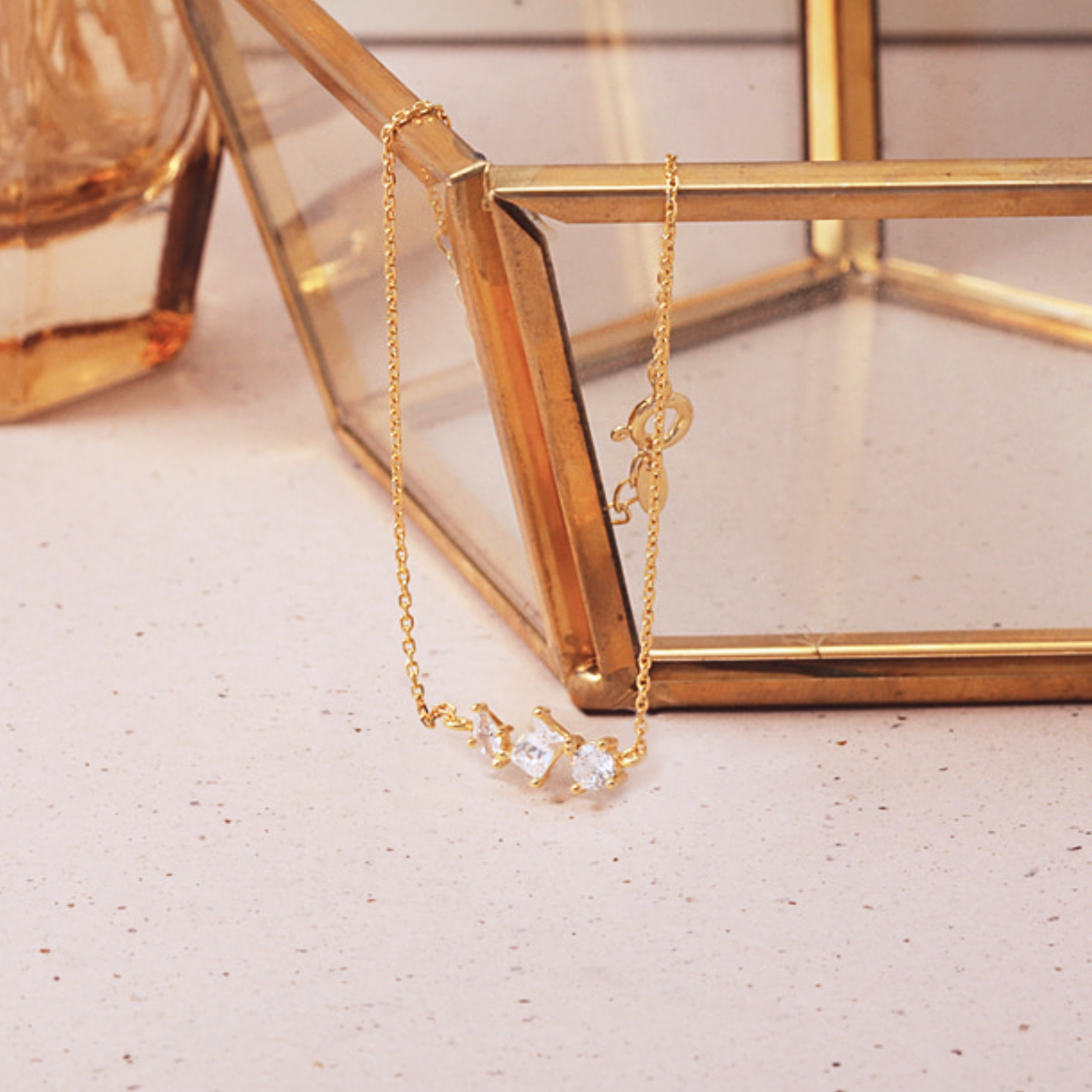 Golden Trio Bracelet - 18K Gold Dipped, White Gold Dipped