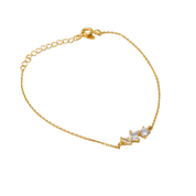 Golden Trio Bracelet - 18K Gold Dipped, White Gold Dipped