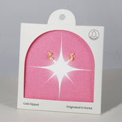 18K Gold Dipped Organic Vivid Rhythm Earrings