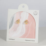 18K Gold Dipped Chunky Downtown Trio Hoop Earrings