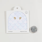 18K Gold Dipped Chunky Fluid Claws Earrings