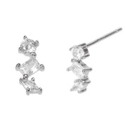 Radiance Trio Earrings - 18K Gold Dipped, White Gold Dipped