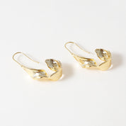 Twist of Gold Drop Earrings - 18K Gold Dipped, White Gold Dipped