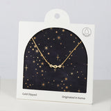 18K Gold Dipped Color CZ Glow Trio Necklace