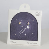 18K Gold Dipped Colorful CZ Dewy Vivid Drop Earrings