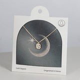 18K Gold Dipped Colorful CZ Cosmic Canyon Necklace