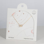 18K Gold Dipped Colorful CZ Sweety Interloop Necklace