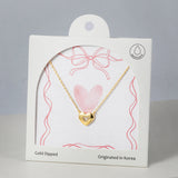 18K Gold Dipped Pav? CZ Hearts to Hearts Necklace