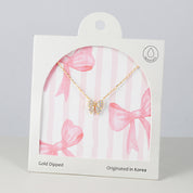 18K Gold Dipped Interlocking Double Luck Necklace
