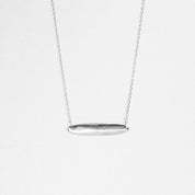 18 Gold Dipped Organic Whisper Bar Necklace