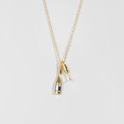 18 Gold Dipped Two Tone Champagne Nights Necklace