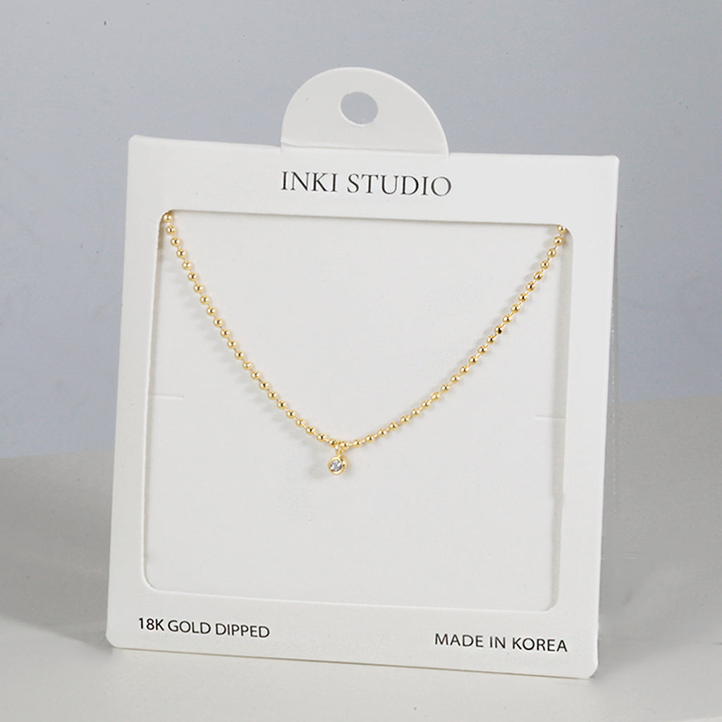 18K Gold Dipped Shining Grace CZ Necklace